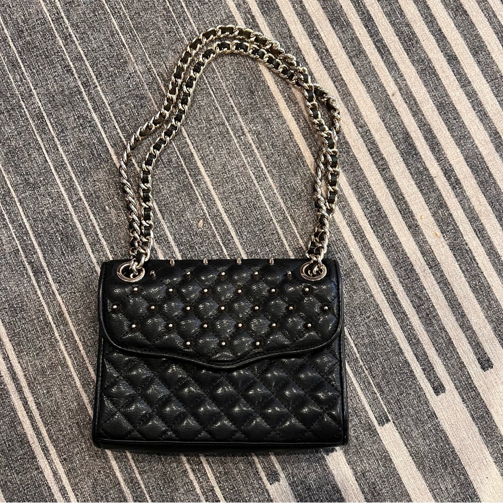 Rebecca minkoff studded crossbody chain bag